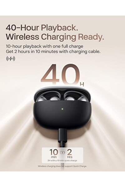 Shokz OpenDots ONE Open-Ear Headphones – Dolby Audio, 40 hr Playtime, Bluetooth 5.4, IP54, Black