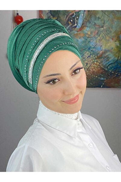 BUTİKAMBAR شال بون مزين بتفاصيل مخططة