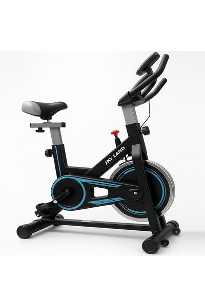 SKY LAND Spinning Bike EM-1573, 5KG Flywheel, Adjustable Saddle, Compact Design, 110KG Max