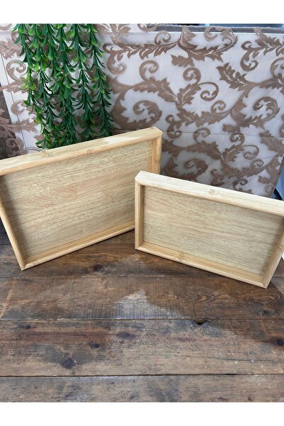 Bahar Home China Bamboo Double Tray