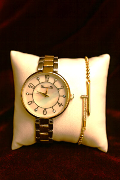 AndraRose Styles Set Ceas + Bratara dama - Golden Grace Set