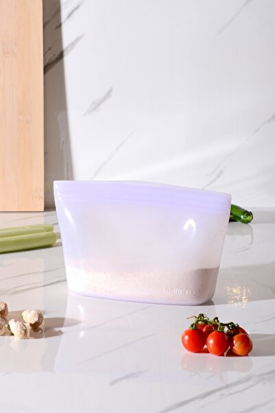 Le murano Lush Air Tight Ziplock Silicone Storage Bag 1000 ml | Purple