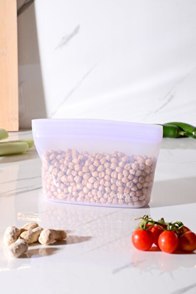 Le murano Lush Air Tight Ziplock Silicone Storage Bag 500 ml | Purple