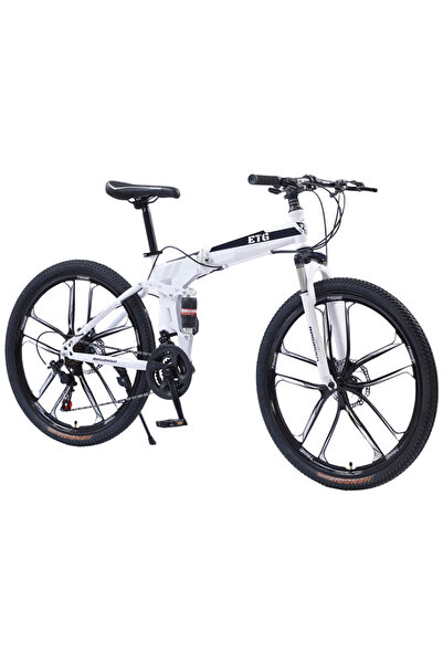 ETG 26" 21-Speed Foldable MTB for Men & Women - High-Carbon Steel, Dual Disc Brakes