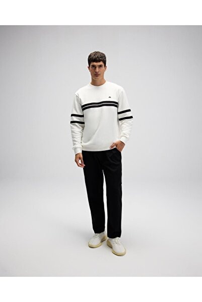 Ellesse Ανδρικό φούτερ EM618-OF Ανοιχτό λευκό