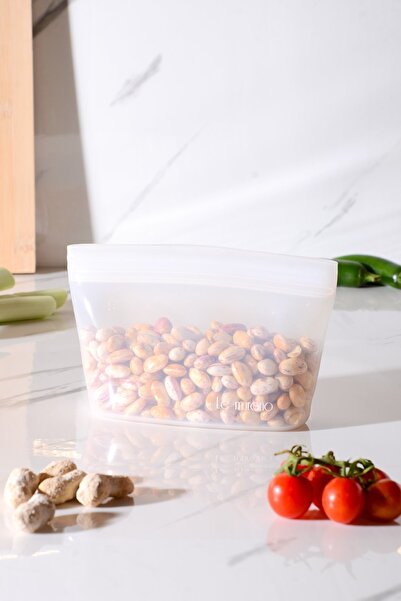 Le murano Lush Air Tight Ziplock Silicone Storage Bag 500 ml | Transparent