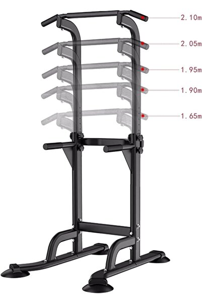 lureonthe Power Tower, Dip Station Pull Up Bar for Home Adjustable Height Multifunctional Home Strength