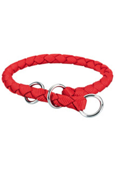 Trixie Cavo Rope Semi-Choke Collar, L: 47-55 cm / 18 mm, Red