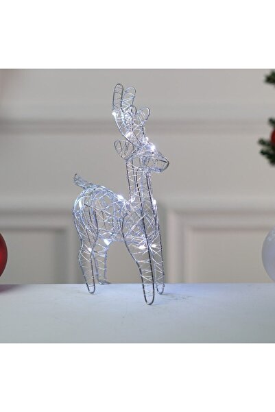 HOFF Figurină ren de Crăciun, Hoff, 20 LED-uri, lumină caldă, alimentată cu b...