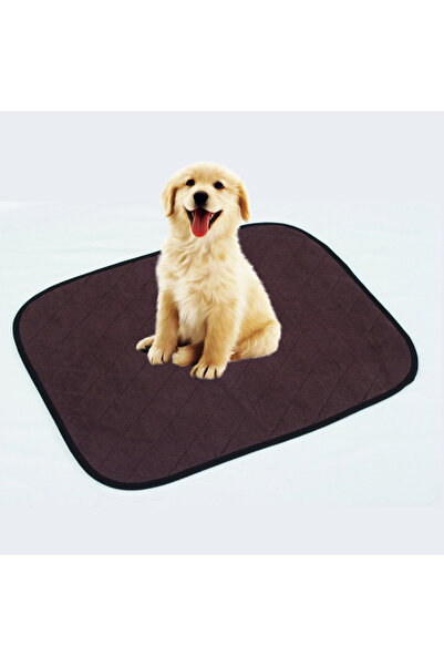 CARETEX 75x85 Cm Yıkanabilir Emici Kaymaz Kedi Köpek Çiş Pedi Kahverengi