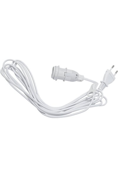 Eglo Cablu de alimentare cu soclu E14 pentru decorare, 1 x E14, 3,5 m, alb