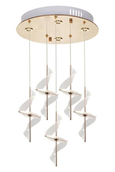 Eray Aydınlatma 8270-4+1 Sarkıt Gold Led Avize