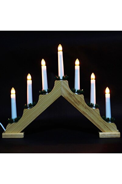 HOFF Decorațiune arc cu 7 becuri, Hoff, lemn, alimentat de la rețea