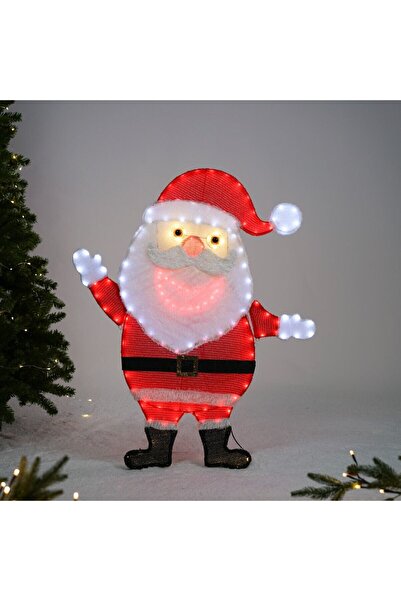 HOFF Decorațiune de exterior Moș Crăciun Hoff, 154 LED-uri, Cald/Rece/Roșu, A...