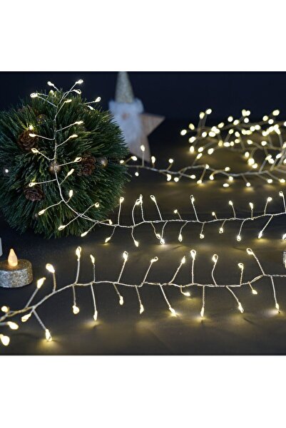 HOFF Instalatie brad Craciun Hoff, 260 LED-uri cu lumina calda, 3 m, controler, interior / exterior