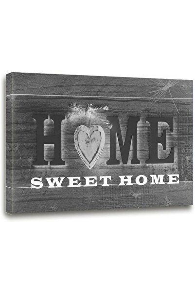 ALAYRA International لوحة فنية جدارية من القماش بتصميم خشبي ريفي "هوم سويت هو...