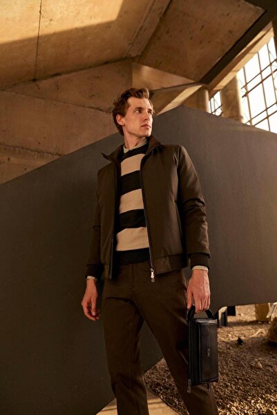 NCS Men's Crew Neck Knitwear 100% Cotton Khaki 3774