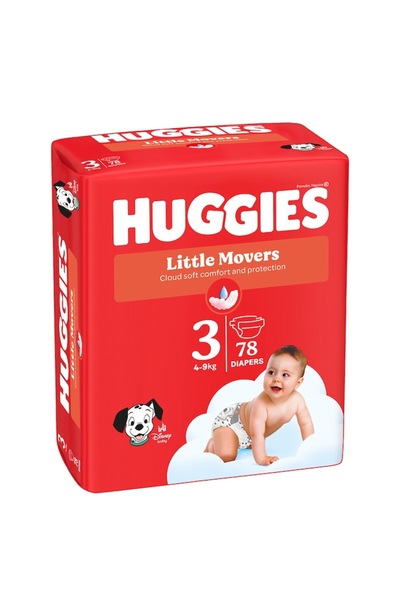 Huggies Little Movers diapers 3, 4-9 kg, 78 pcs