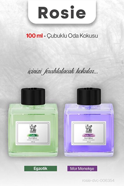 ROSIE Egzotik ve Mor Menekşe Çubuklu Oda Kokusu 100 ml