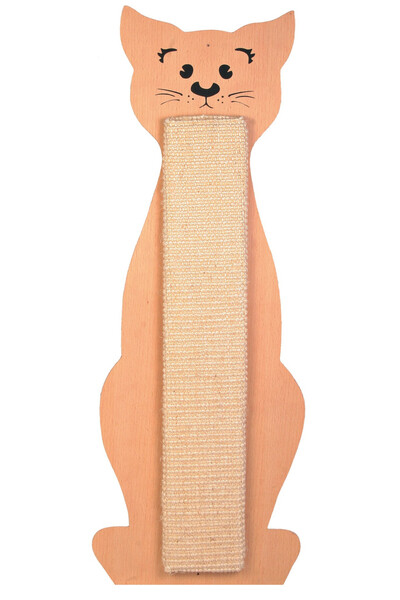 Trixie Sisal Scratching Board, Cat Shape, 21 x 56 cm, /Beige, 43161