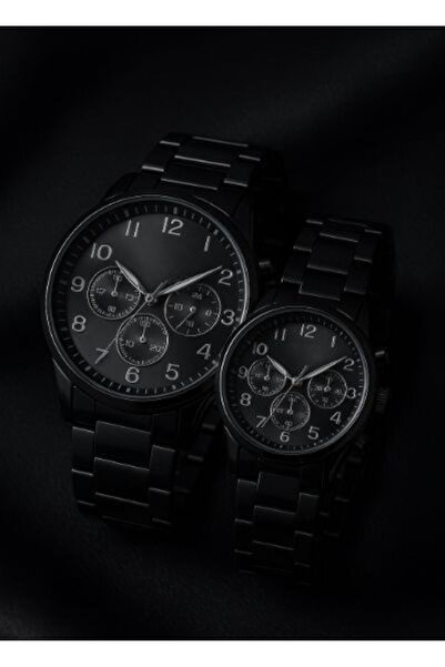 AndraRose Styles Set Ceasuri Premium pentru Cuplu – Full Black Edition