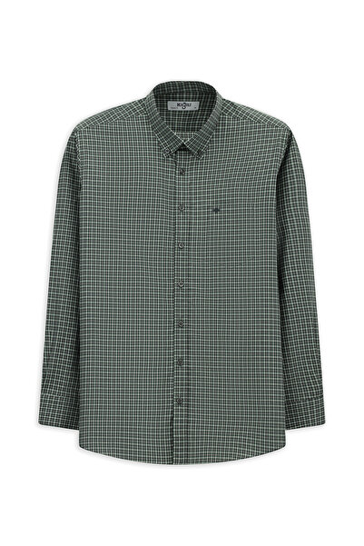 Kiğılı Long Sleeve Regular Fit Plaid Cotton Shirt