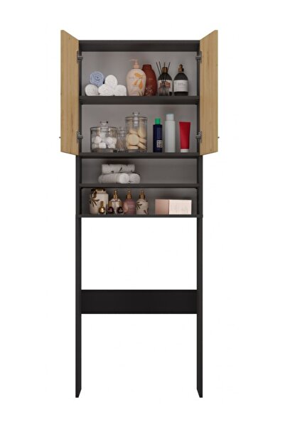 Other Szafka na pralkę POLA DK 64x30xH180 antracyt/artis