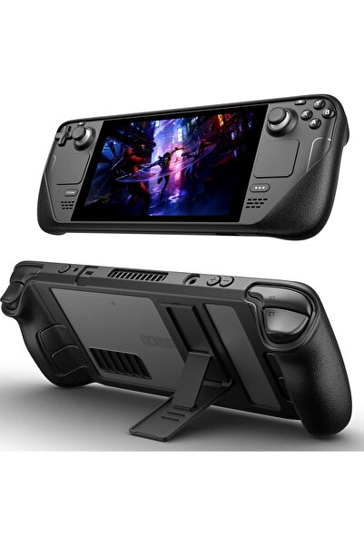 jsaux Kickstand Case for Steam Deck/OLED — Adjustable TPU Protective Case