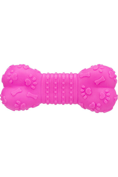 Trixie Jucărie pentru câini - Os, Vinil, Cu scârțâitor, 15 cm, Roz