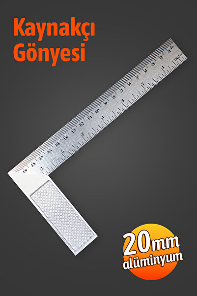 Badem10 Alüminyum 20 cm 8 inch Kaynakçı L Gönye Marangoz Fayansçı Kaynakçı L ...