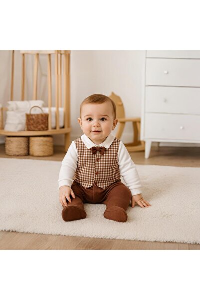 Necix's YELEKLİ PAPYONLU ÇITÇITLI ERKEK BEBEK