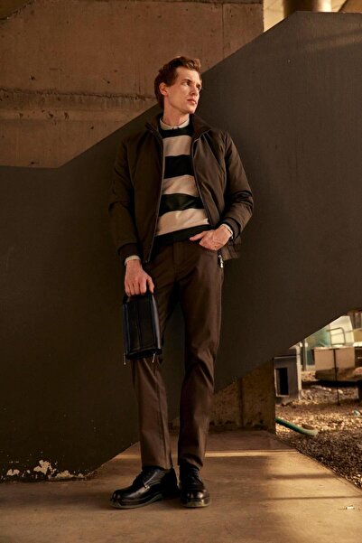 NCS Men's Crew Neck Knitwear 100% Cotton Khaki 3774