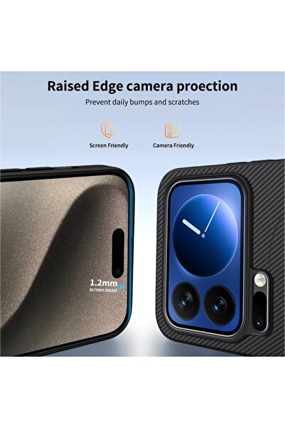 Generic Magnetic Case for Xiaomi 17 Pro Max , Premium Twill Texture, Fashion Shockproof 17 Pro Max Cover