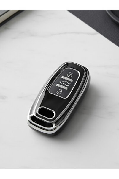 Lanitra Husă pentru chei compatibilă cu Audi A4 A6 A7 A8 A6L A8L S3 S4 S6 S7 ...