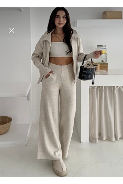 Noa&Noa Çift fermuarlı triko takım