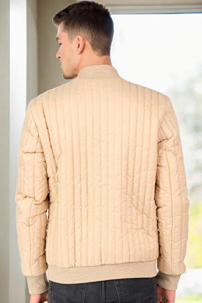 Dewberry M8643 Men's Coat-Beige-2