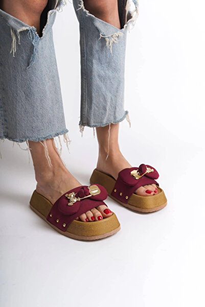 Joy Ayakkabı DILA Товсті та ортопедичні тапочки з підошвою з сатину для жінок...