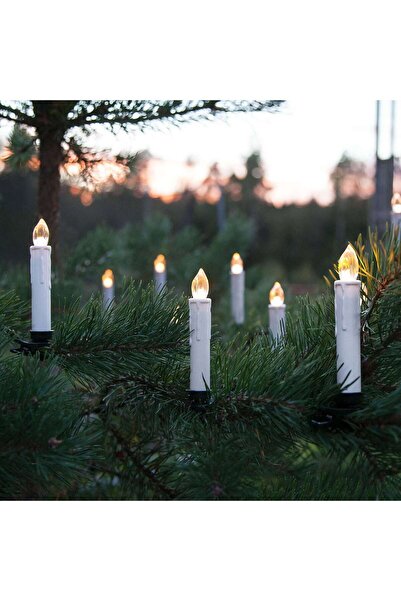 Eglo Christmas outdoor candle decoration, 5 LEDs, warm light, battery powered, H 13 cm