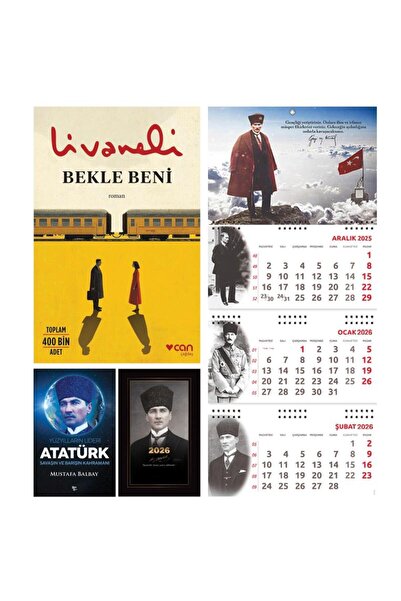 Halk Kitabevi Bekle Beni ve Yüzyılların Lideri Atatürk - Kalpaklı Ajanda - Sa...