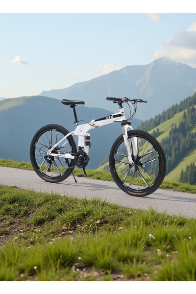 ETG 26" 21-Speed Foldable MTB for Men & Women - High-Carbon Steel, Dual Disc Brakes