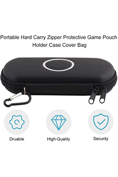 eWINNER Hard Carry Zipper Case for Sony PSP 1000/2000/3000 - Black