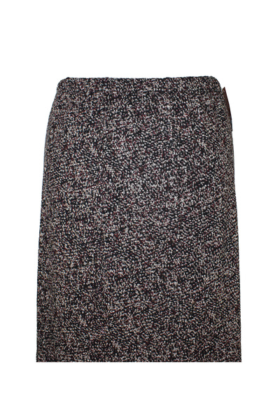 HESNA Women's Betül 8-Piece Elastic Colorful Drop Pattern Transitional Quality Black Skirt