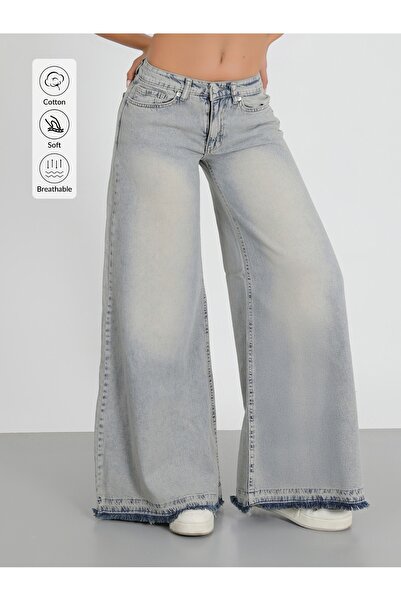 viking's line ETEK PAÇA PALAZZO PANTOLON WİDE LEG JEANS YENİ SEZON 2026