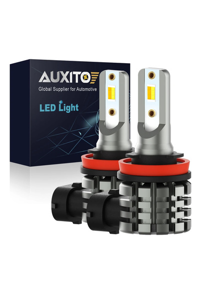AUXITO Set de 2 becuri LED H11, Auxito®, culoare dublă (6000K+3000K), galben și alb, Canbus