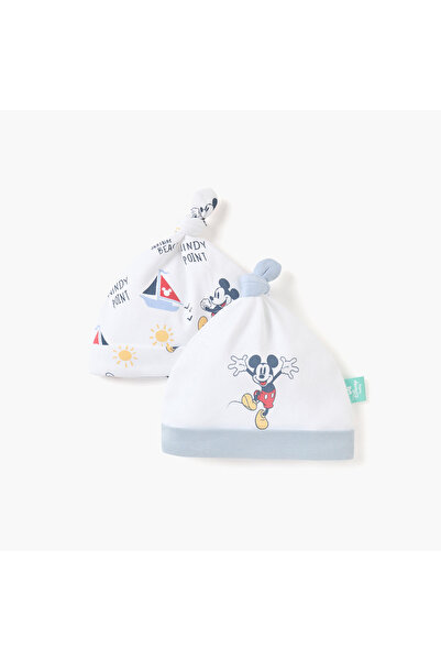 Disney Mickey Mouse Print Cap - Set of 2