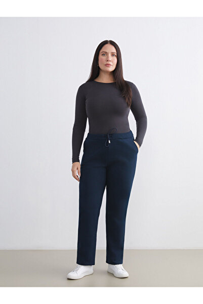 LC Waikiki Γυναικείο χοντρό αθλητικό παντελόνι με ελαστική μέση