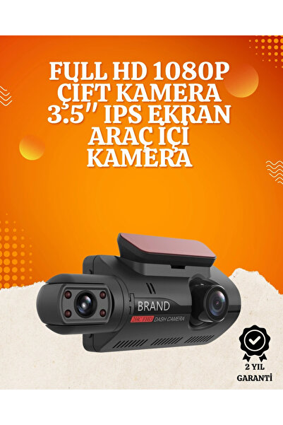 Genel Markalar WiFi Destekli Araç Kamerası – 3 inç Ekran, 1080P Ön ve 720P İç...