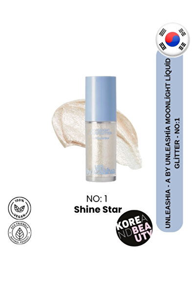 UNLEASHIA Moonlight Liquid Glitter | Işıltılı Vegan Likit Göz Farı N°1 Shine ...