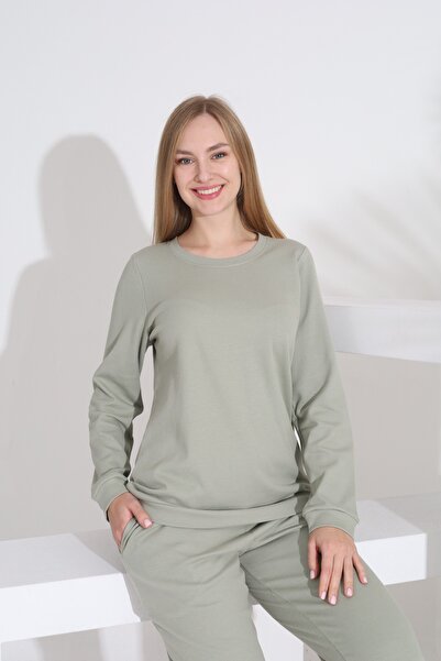 Etoile 100% бавовняна тканина з візерунком «соти» з довгими рукавами, манжетами та кишенями, жіночий піжамний комплект 98520