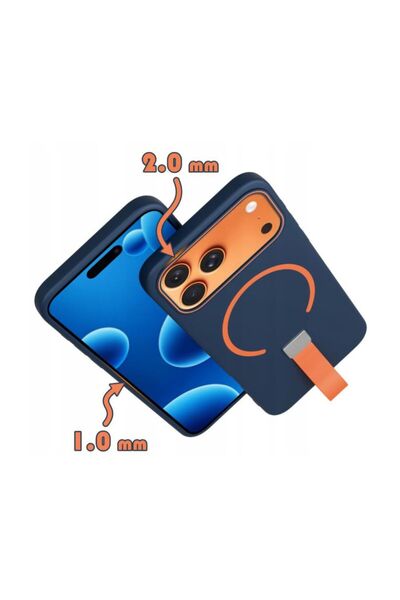 Gtech Ultrathin Simple Magsafe Case for Apple iPhone 17 Pro, silicone accessory, Dark Blue